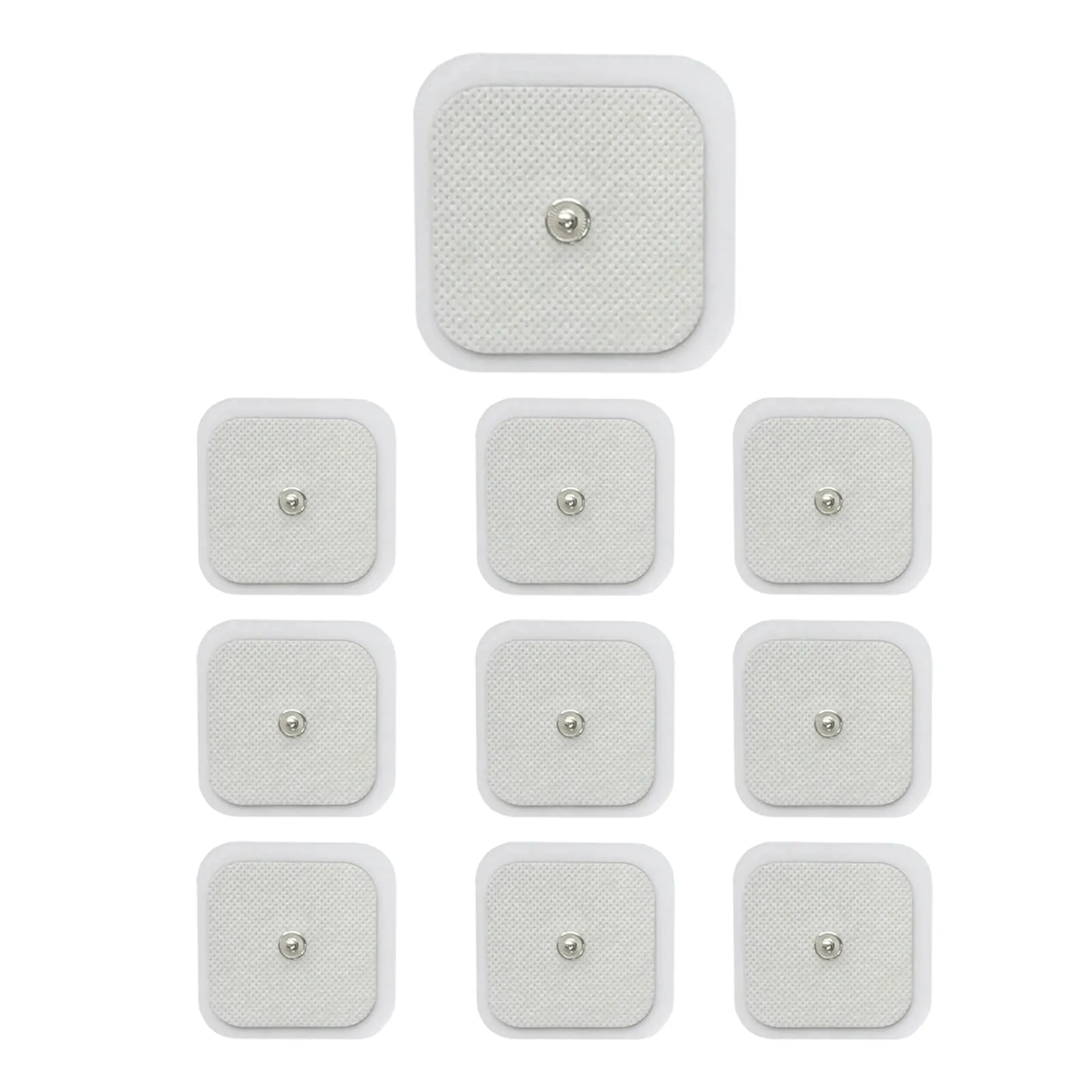10 Pcs Physiotherapy Electrode Suitable for Tens Machines Tens Pads Portable Massage Patches Moisture Proof Electrode Patch Universal Rivet Electrode Pad for Treatment