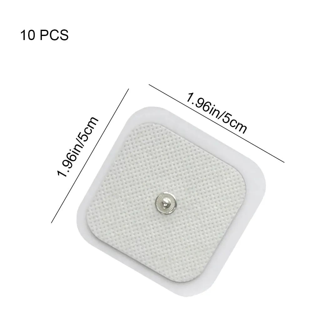 10 Pcs Physiotherapy Electrode Suitable for Tens Machines Tens Pads Portable Massage Patches Moisture Proof Electrode Patch Universal Rivet Electrode Pad for Treatment