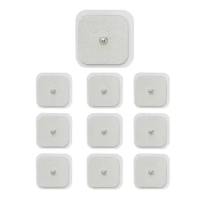 10 Pcs Physiotherapy Electrode Suitable for Tens Machines Tens Pads Portable Massage Patches Moisture Proof Electrode Patch Universal Rivet Electrode Pad for Treatment