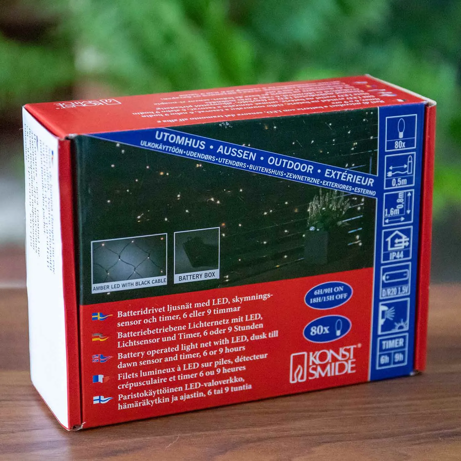 104 Warm White LEDs Net Christmas Light