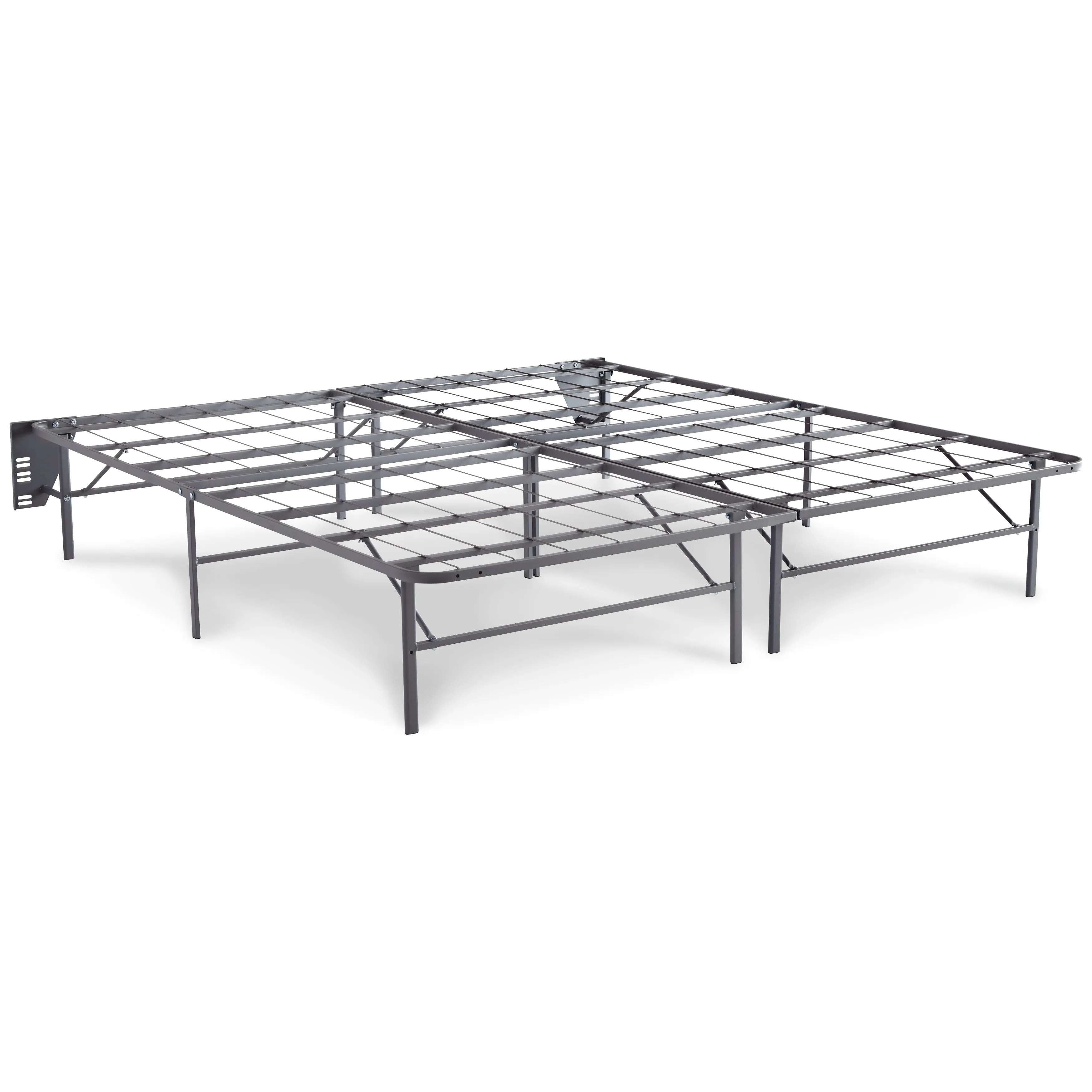 12 Inch Ashley Hybrid Mattress with Foundation in Gray