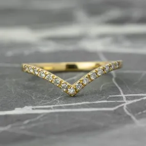 15 White Diamond Vivian Band, 14K Yellow Gold
