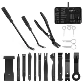 19 Pcs Auto Trim Removal Tool Set Black