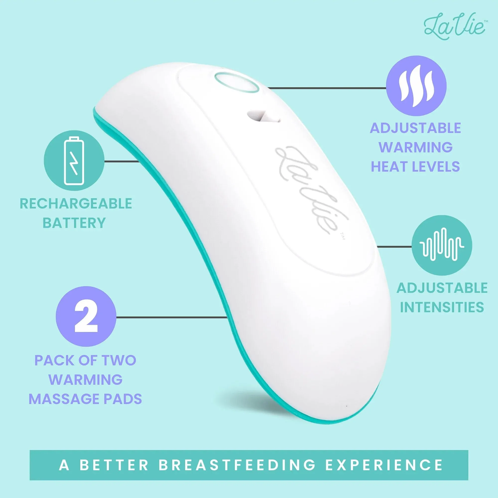 2-Pack: LaVie Warming Lactation Massager Pads (Refurbished)