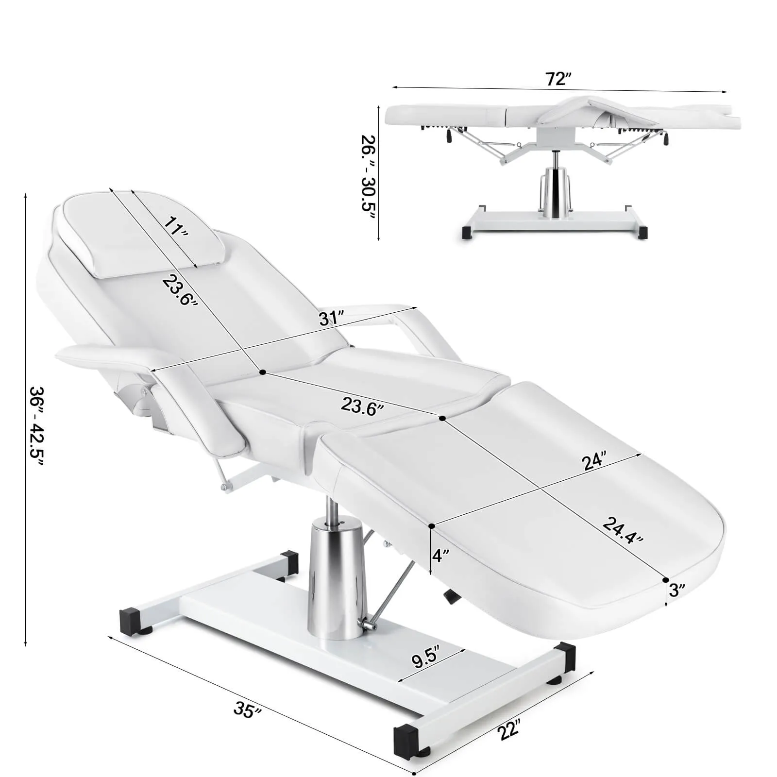 #2015 Hydraulic Facial Table Tattoo Chair Massage Bed