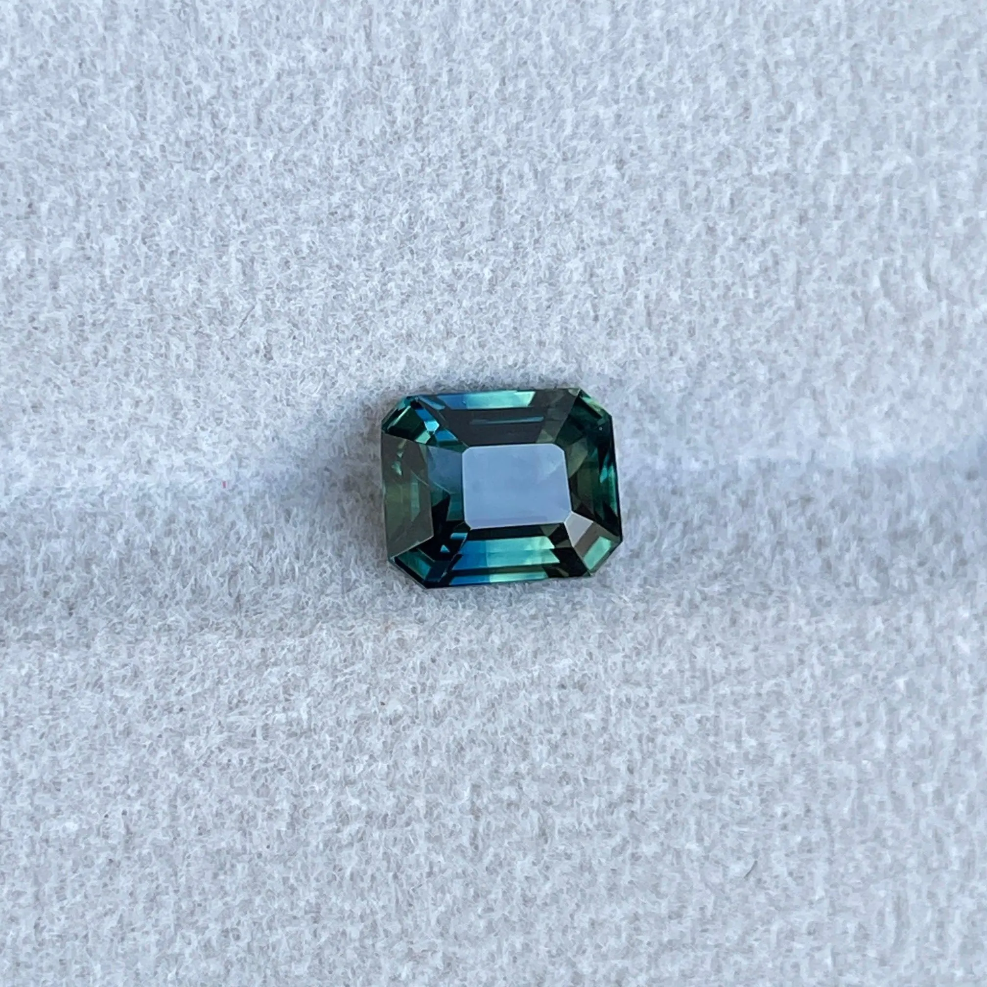 2.09 -Carat Deep Blue-Green Sapphire