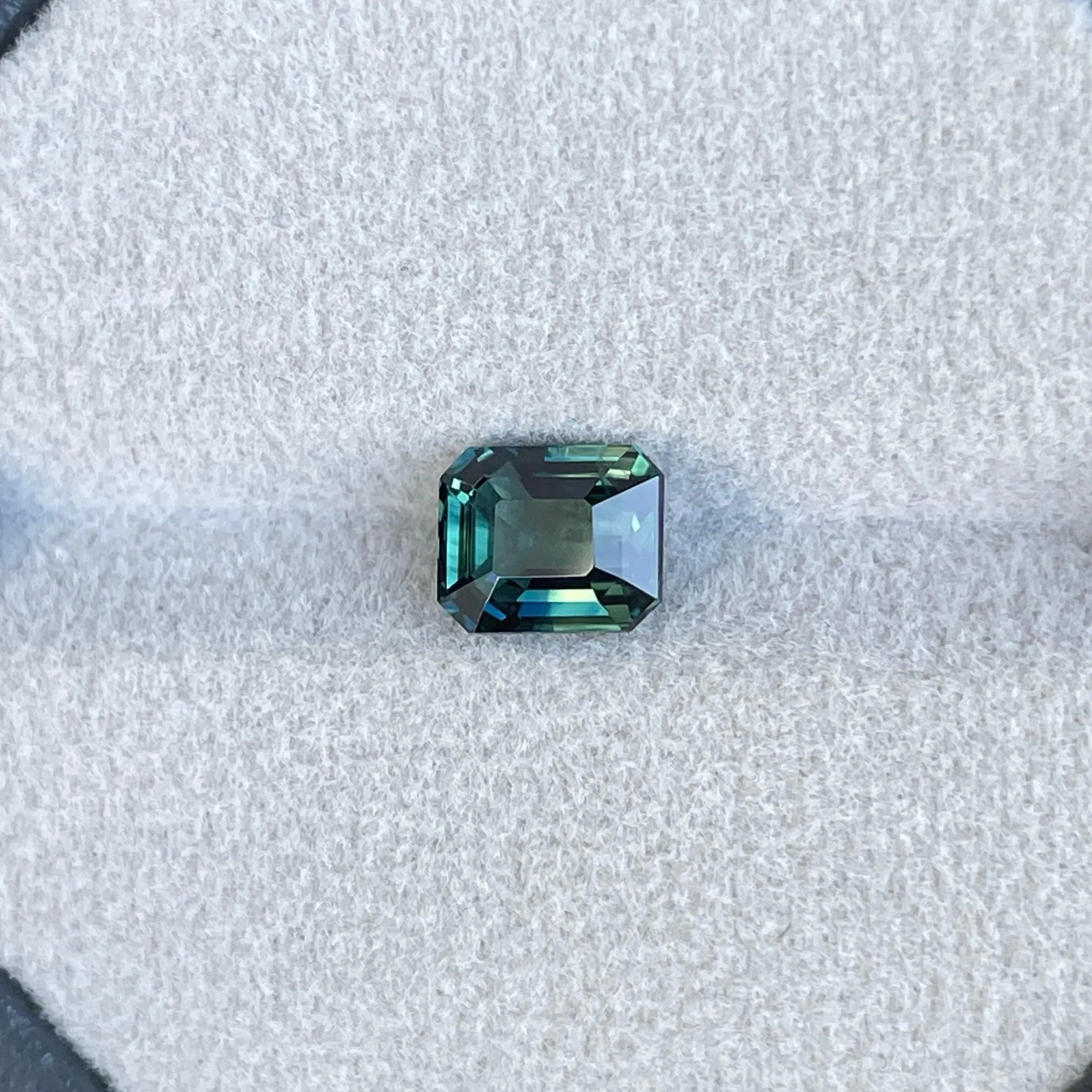 2.09 -Carat Deep Blue-Green Sapphire