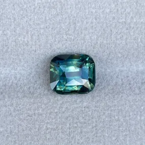 3.15 crt Green Sapphire Gemstones- Loose Genuine Blue yellow Sapphire Gems for Sale. parti sapphire for engagement ring, gems, Sapphire Ring
