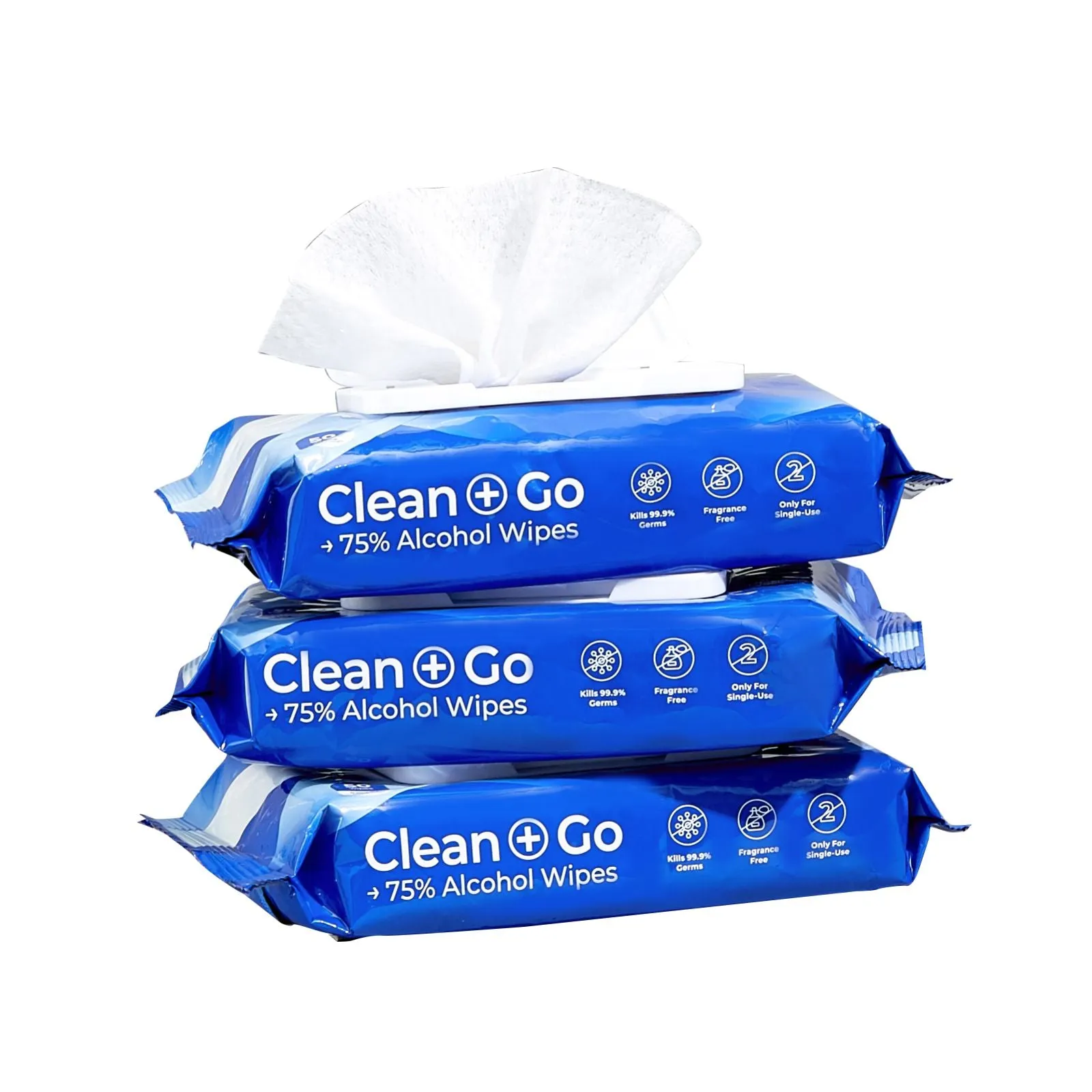 50 wipes (Bundle of 3) - 75% Alcohol Classic Wipes
