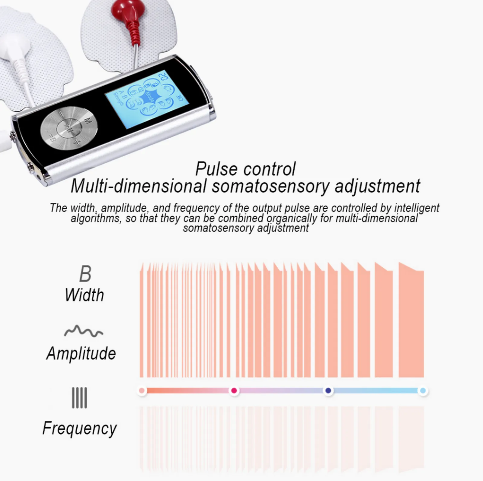 6 Mode TENS EMS Pain Relief Electro Muscle Stimulator Therapy Pulse Massager