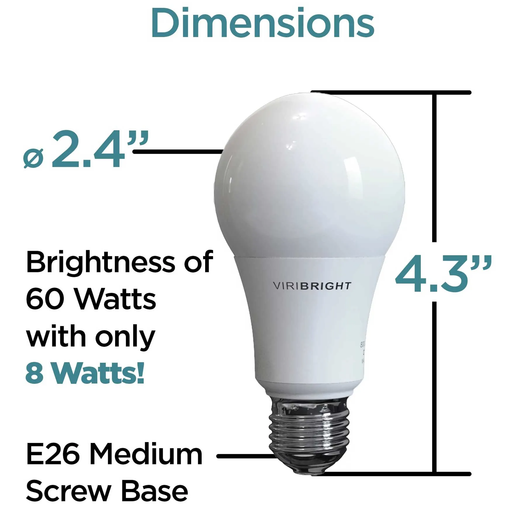 60-Watt EQ A19 E26 General Purpose LED Energy Star Light Bulb