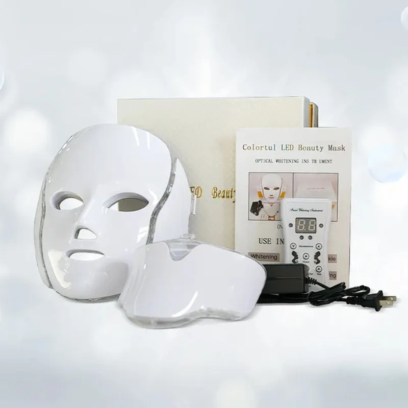 7 Color Spectrum Photon Rejuvenation Mask Korean Technology Infrared Beauty Mask for Neck and Face
