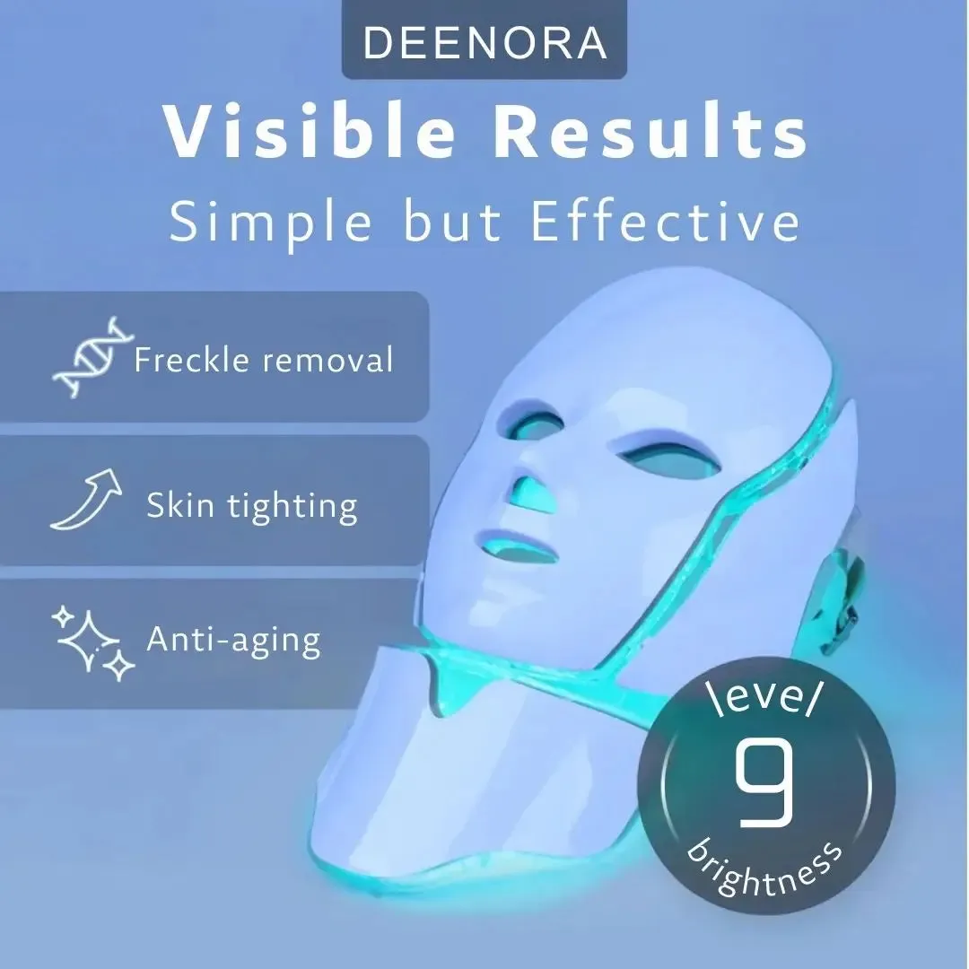 7 Color Spectrum Photon Rejuvenation Mask Korean Technology Infrared Beauty Mask for Neck and Face