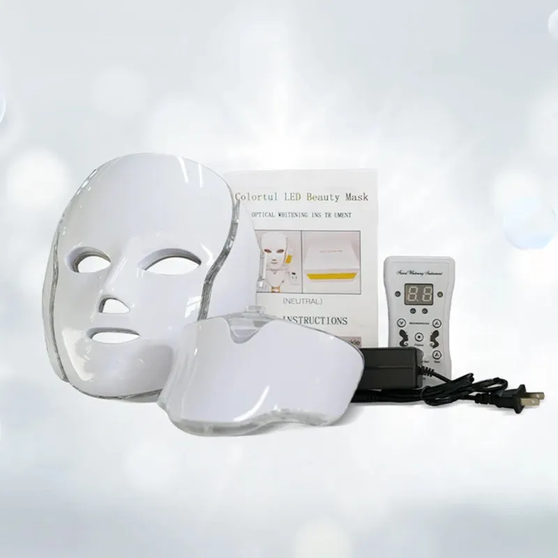 7 Color Spectrum Photon Rejuvenation Mask Korean Technology Infrared Beauty Mask for Neck and Face