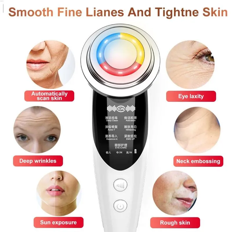 7-in-1 AmazeFan RF and EMS Radio Beauty Skin Care Tools