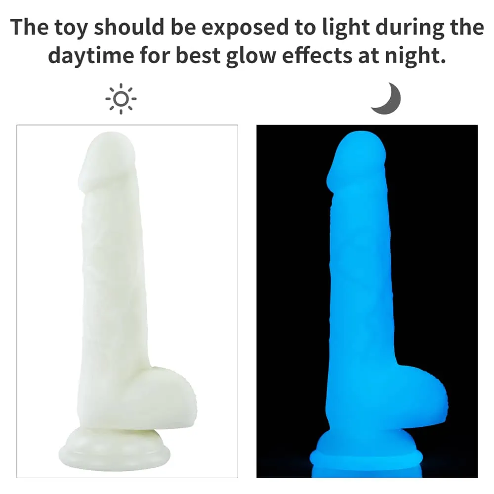 7.0'' Glow in the Dark Silicone Dildo