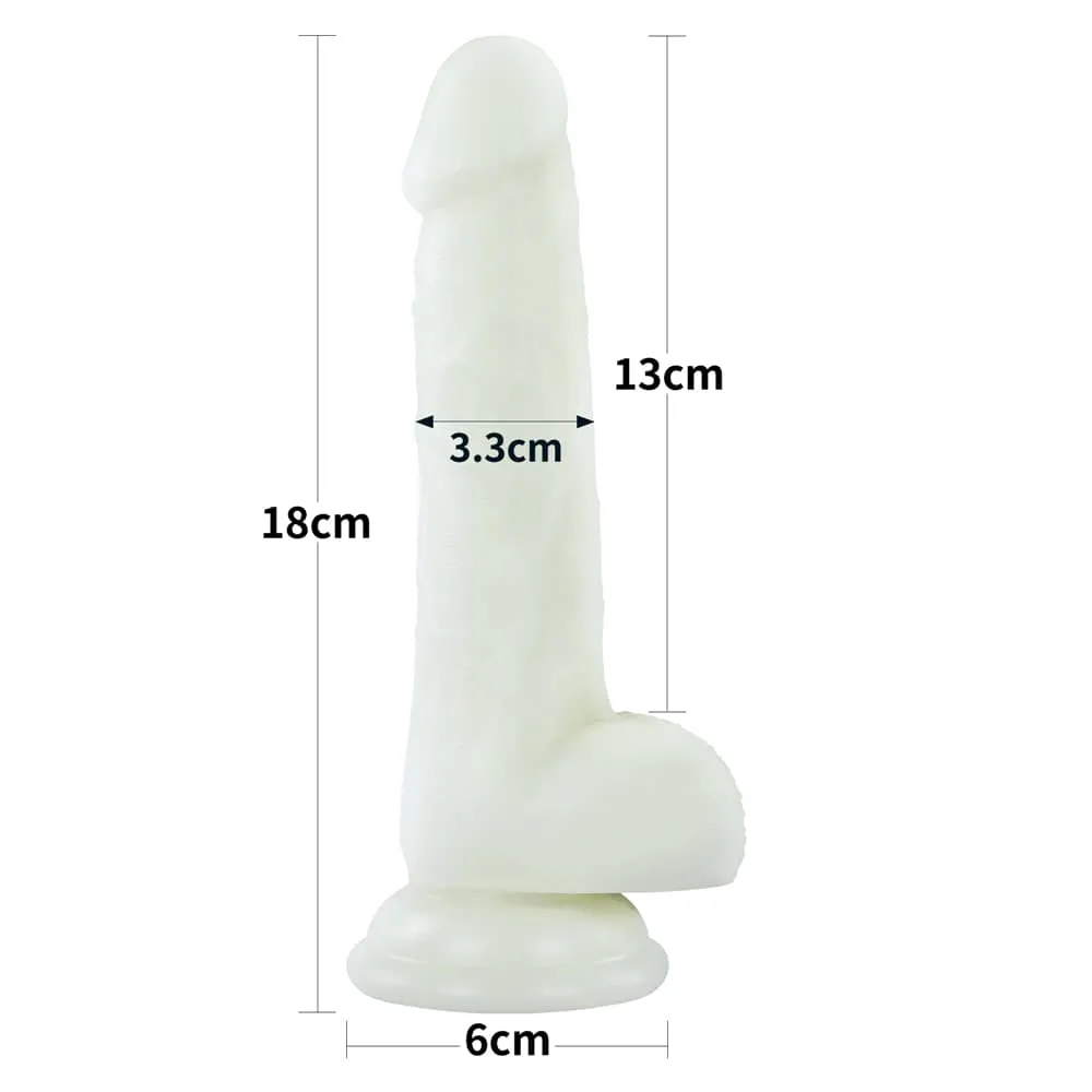 7.0'' Glow in the Dark Silicone Dildo