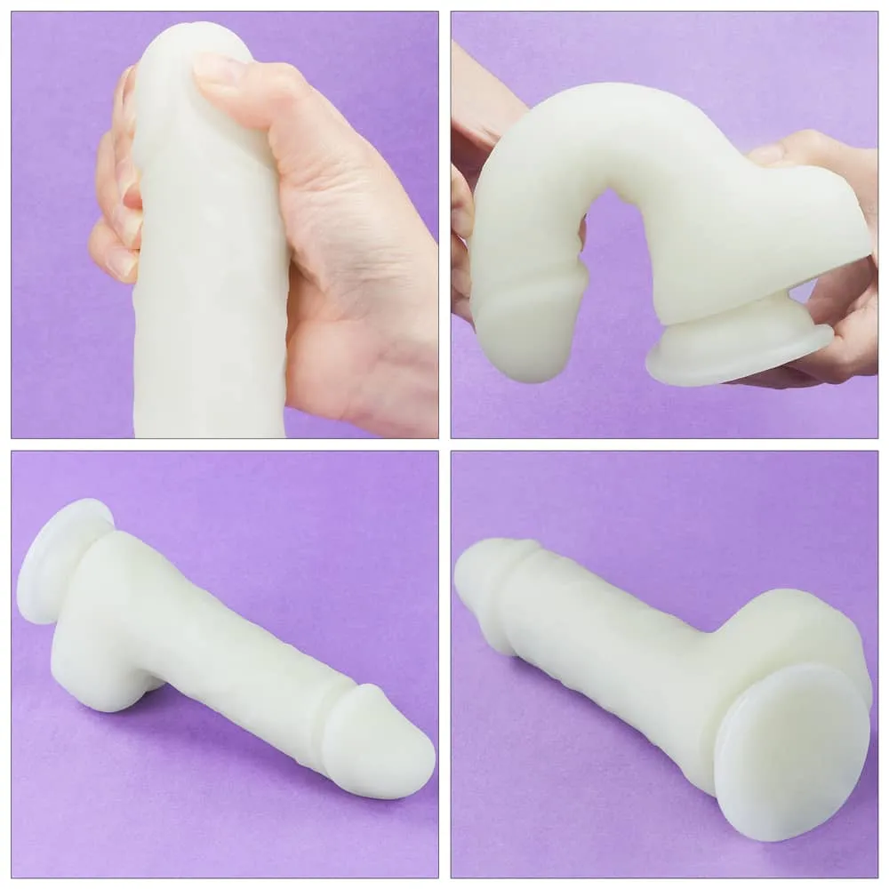 7.5'' Glow in the Dark Silicone Dildo