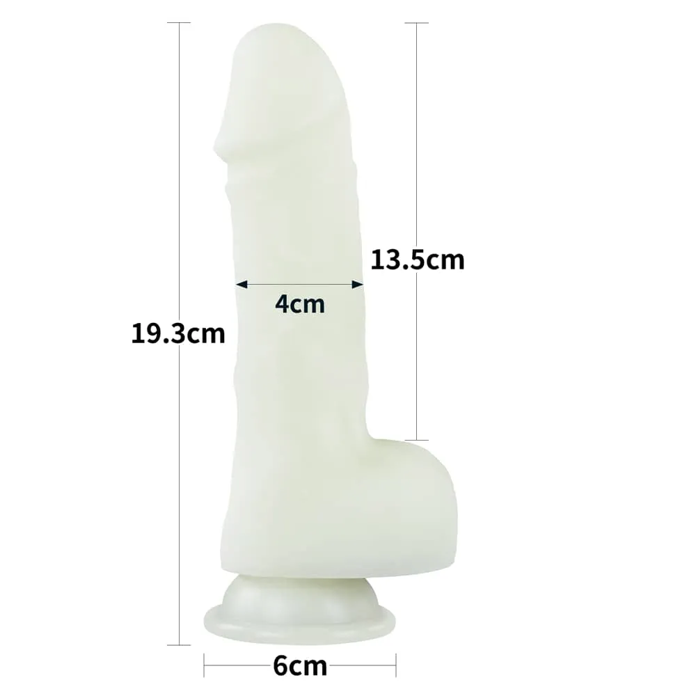 7.5'' Glow in the Dark Silicone Dildo