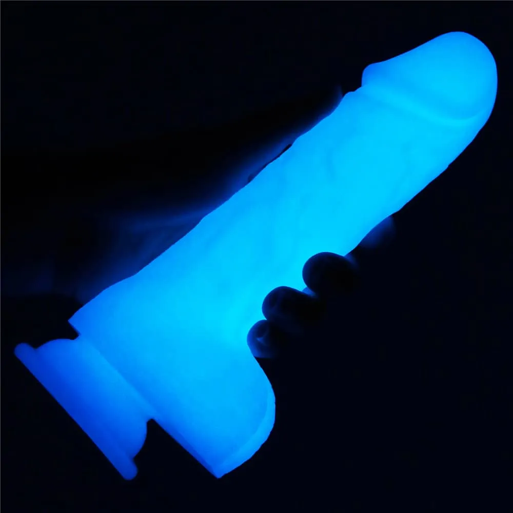 7.5'' Glow in the Dark Silicone Dildo