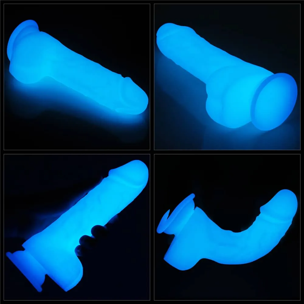 7.5'' Glow in the Dark Silicone Dildo