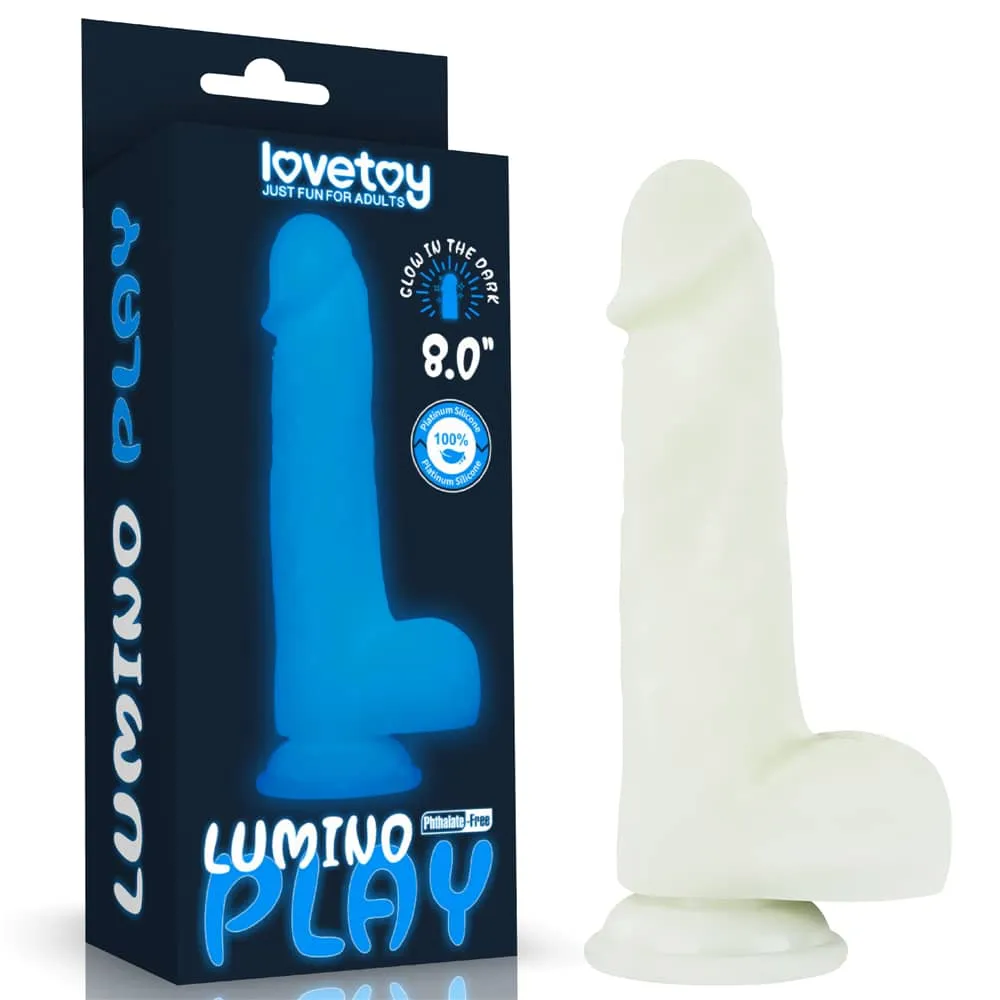 8.0'' Glow in the Dark Silicone Dildo