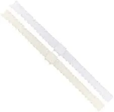 Add-A-Bow Stretch Ruffle Edge Baby Bands - Two Pack