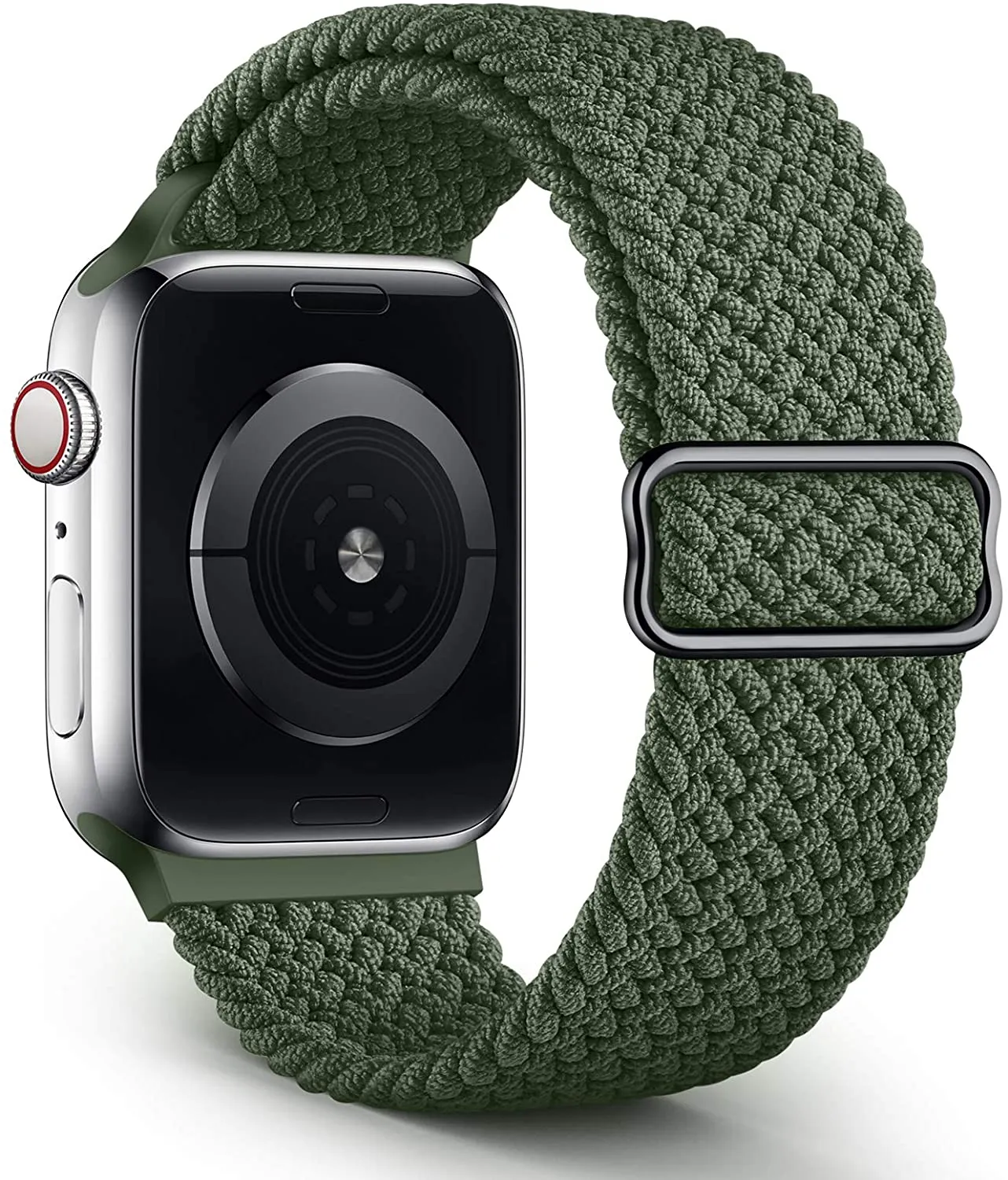 Adjustable Elastic Nylon Braided Solo Loop For Apple watch