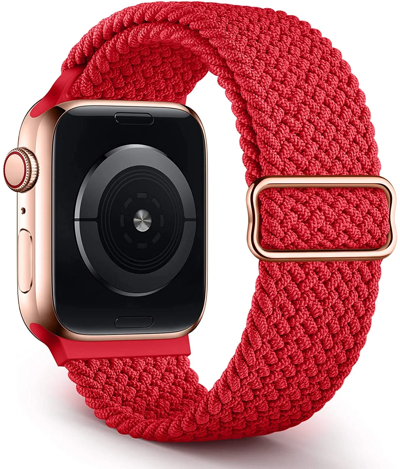 Adjustable Elastic Nylon Braided Solo Loop For Apple watch