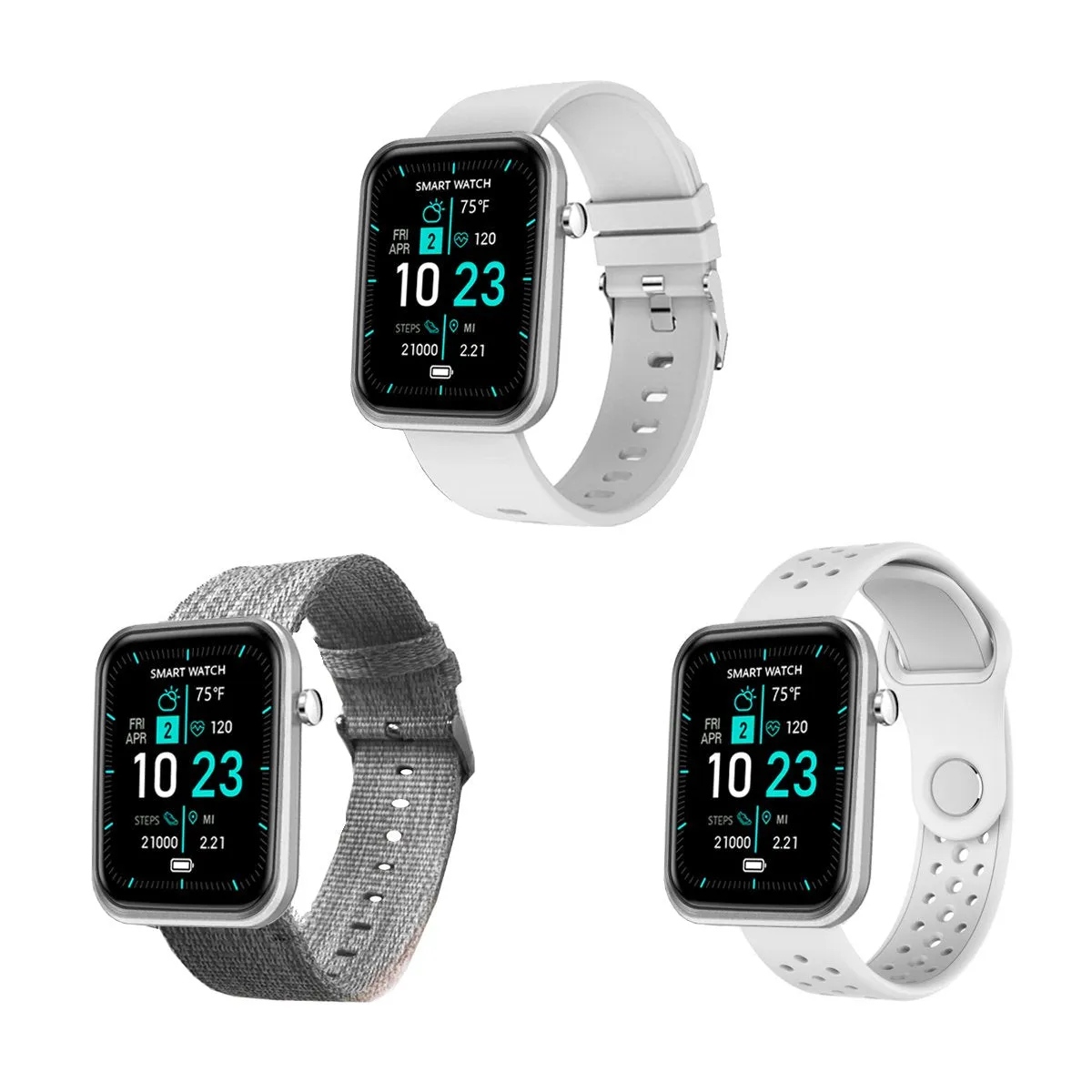 Advanced Smartwatch & 3 Bands | TechTonic®