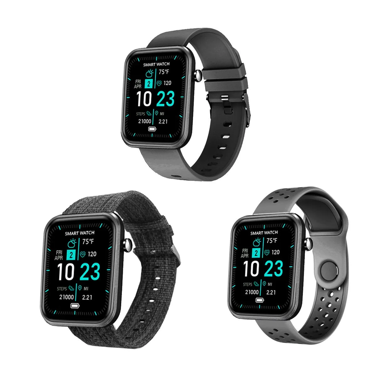 Advanced Smartwatch & 3 Bands | TechTonic®