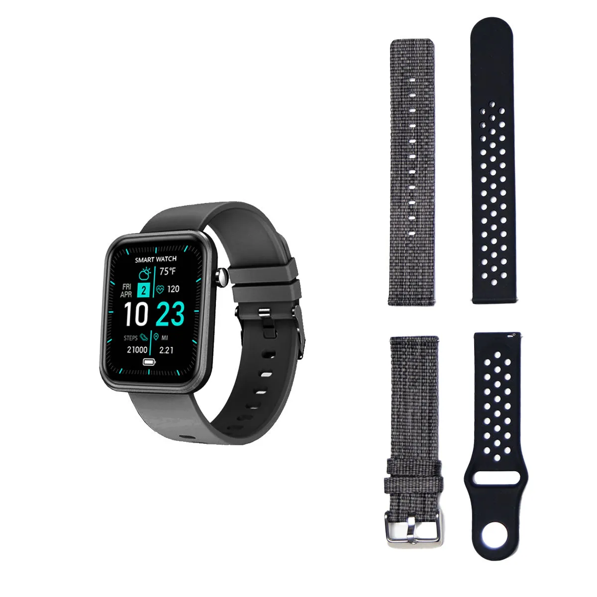 Advanced Smartwatch & 3 Bands | TechTonic®