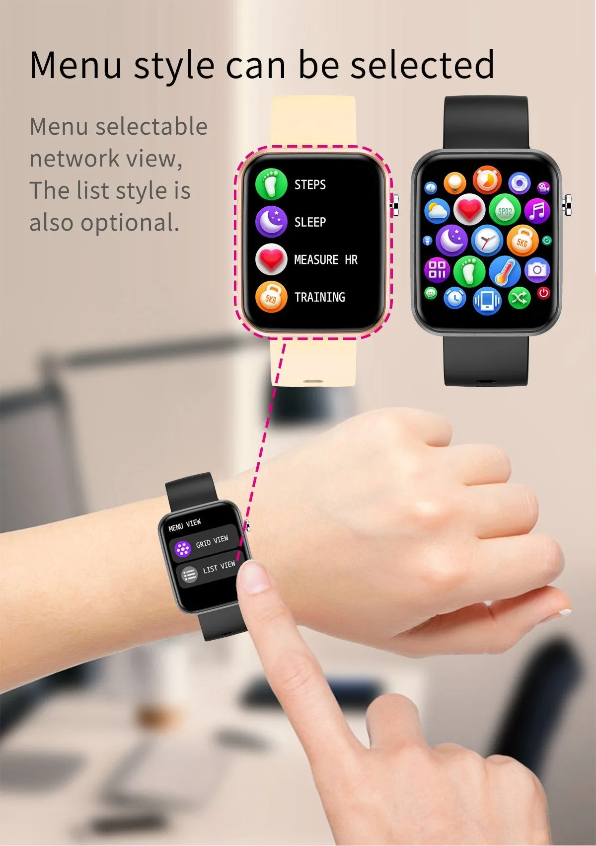 Advanced Smartwatch & 3 Bands | TechTonic®
