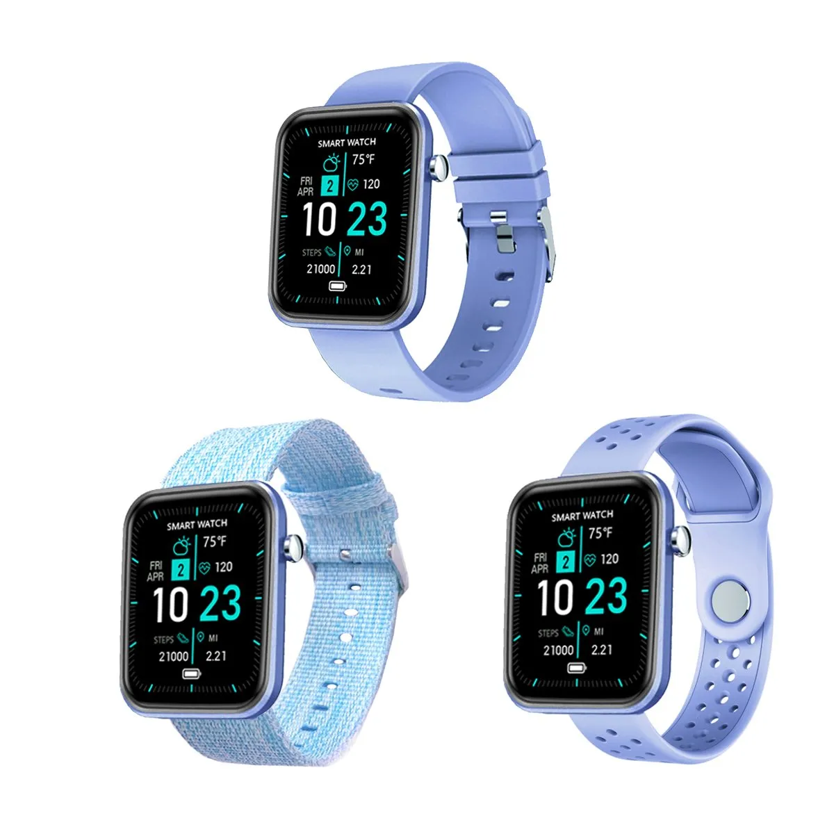 Advanced Smartwatch & 3 Bands | TechTonic®
