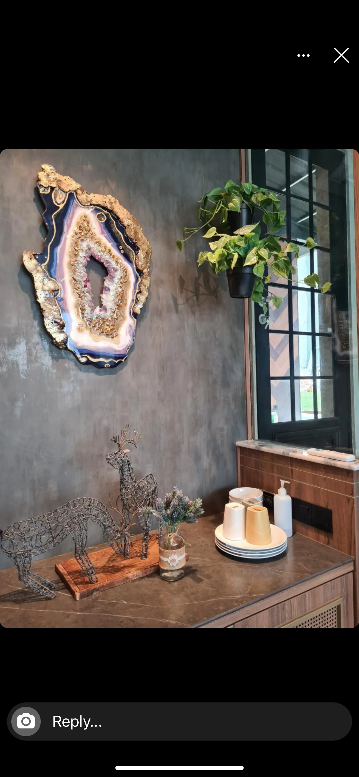 Amethyst Torus  Geode. Freeform Purple and Gold Geode Gemstone Artwork with Amethysts