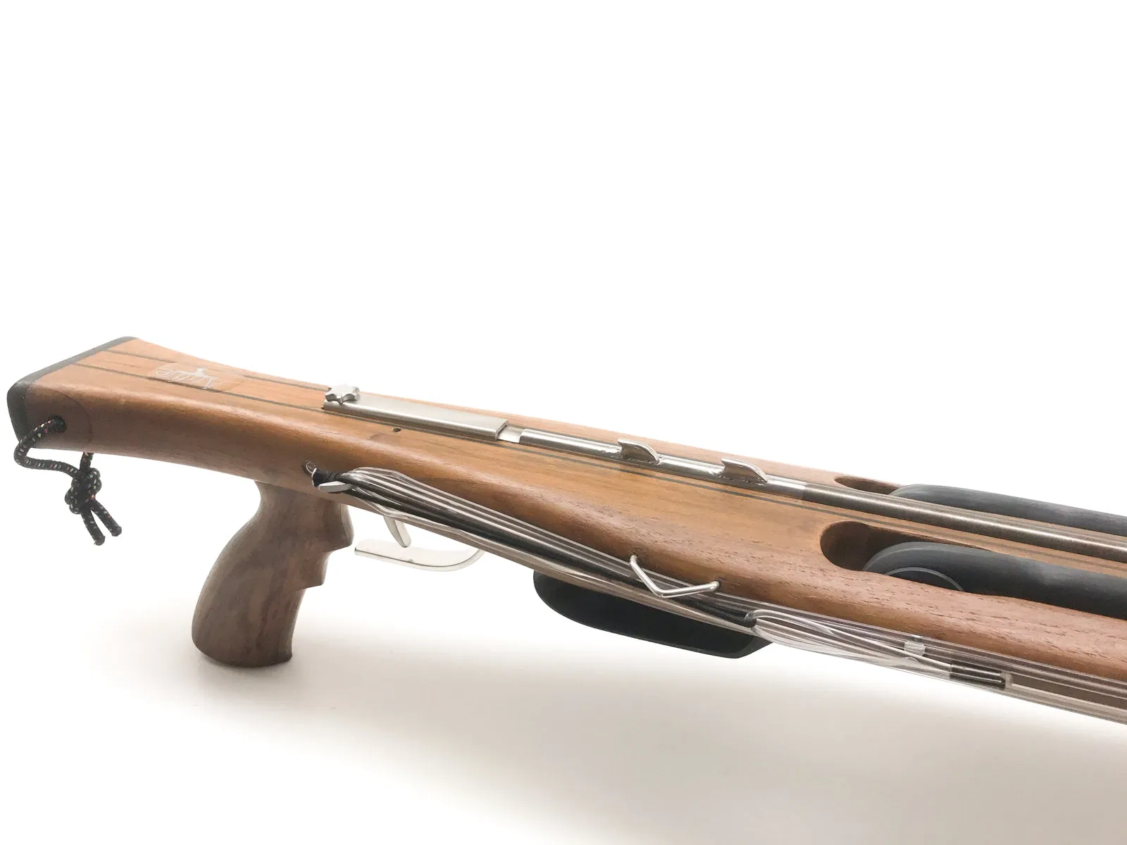 Andre Inverted Roller Teak Speargun 150 - 160cm with Carbon Stringers