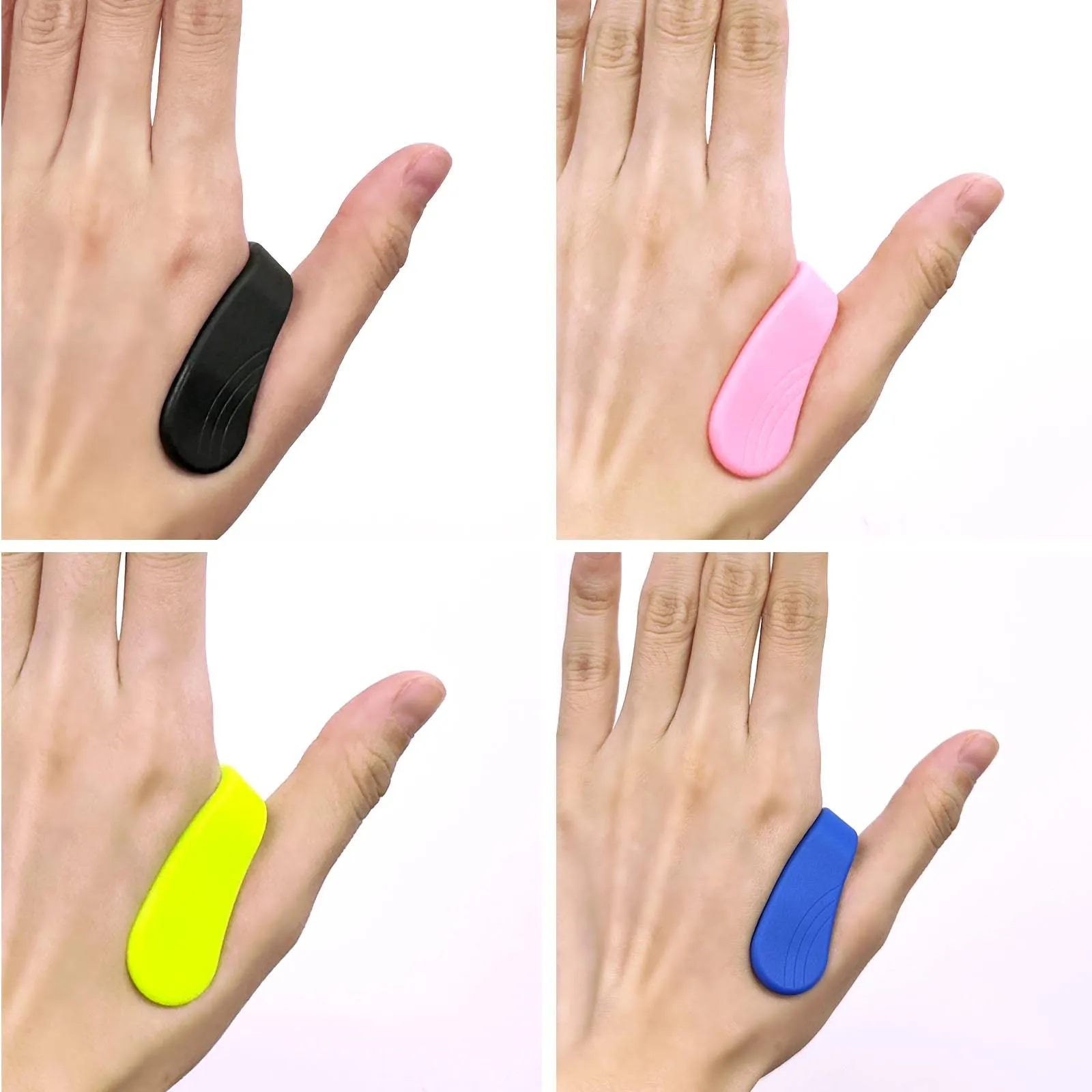 AYNKH 4 Pcs Acupressure Clip, Portable Silicone Stress Alleviation Migraine Relief Clip Pressure Point Clip Massage Relaxation Tool