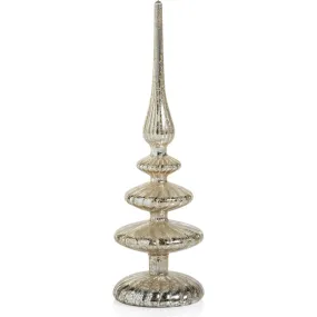 Azenor Silver LED Tabletop Finials, Set of 2