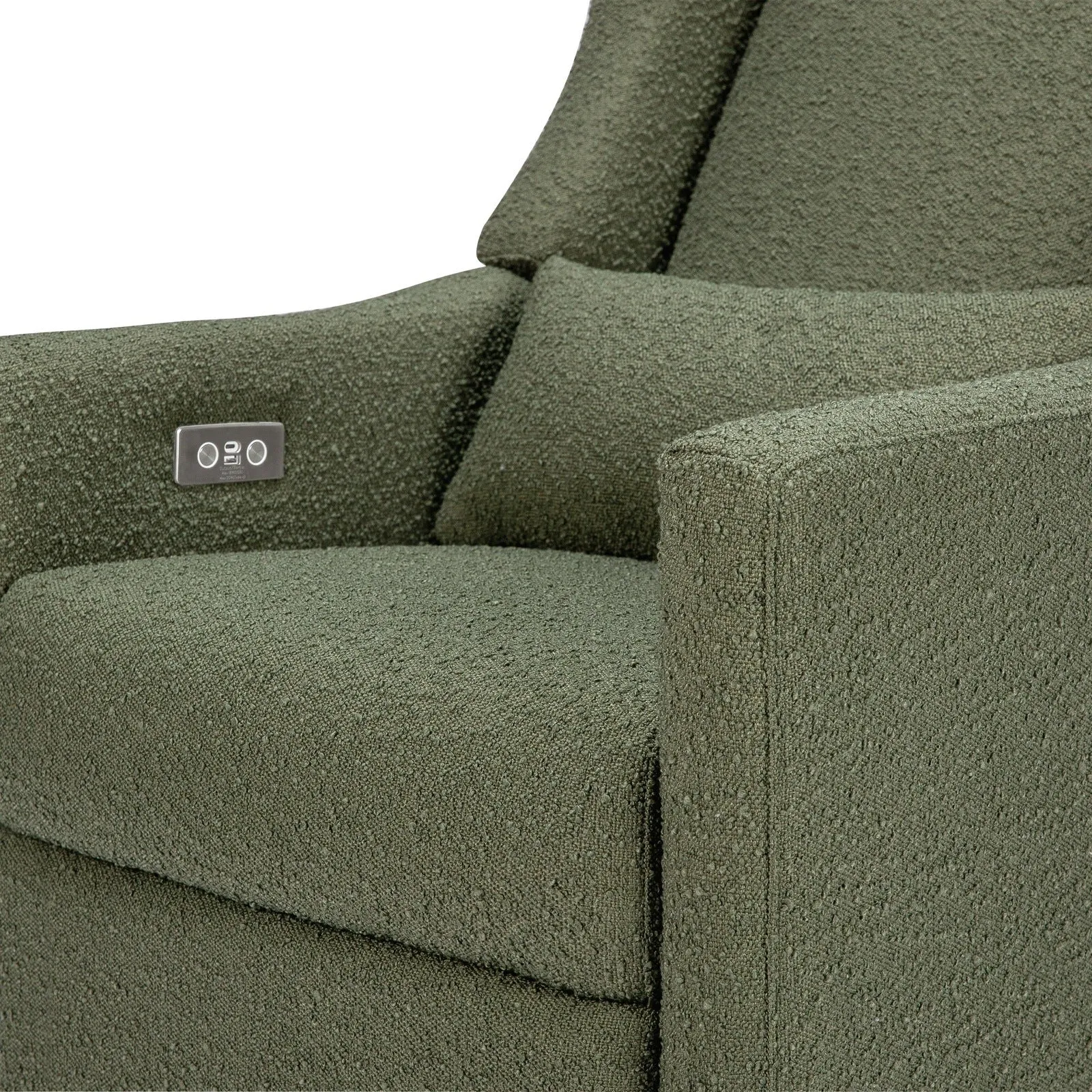 Babyletto Kiwi Electronic Recliner and Swivel Glider in Boucle with USB port