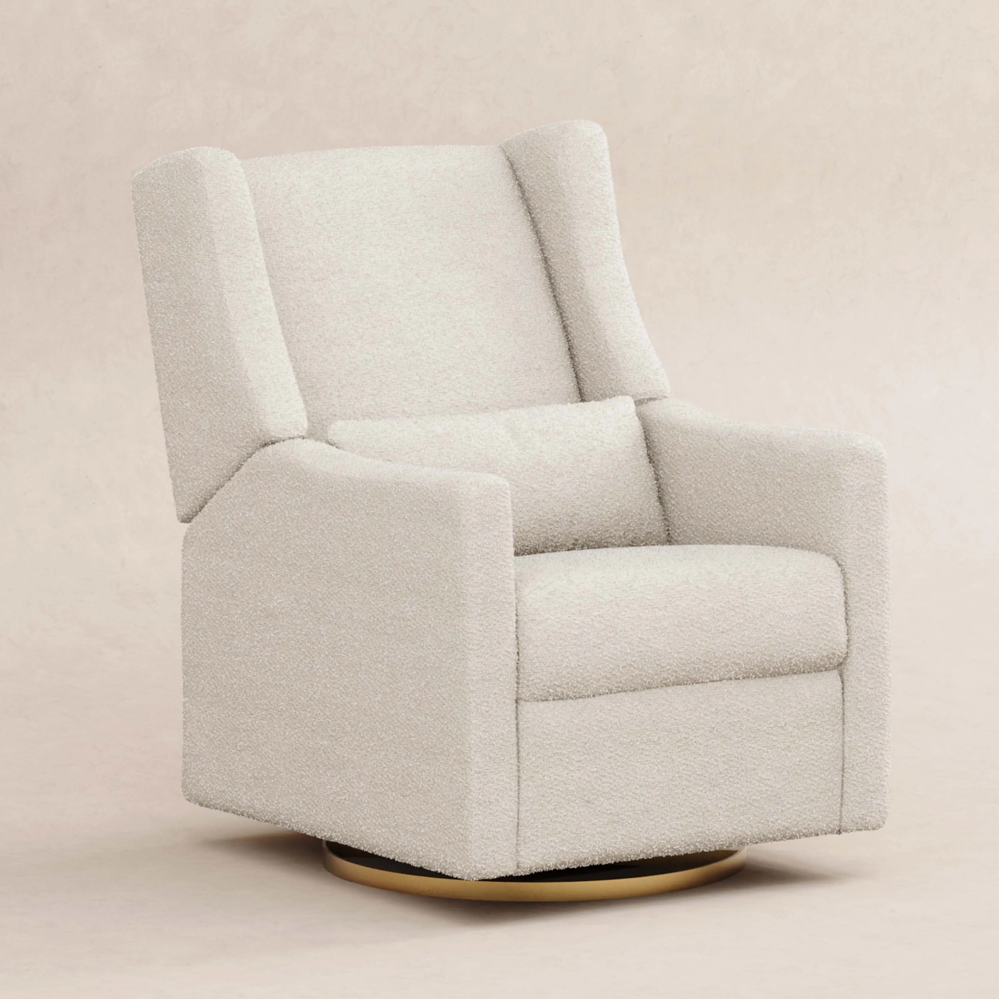 Babyletto Kiwi Electronic Recliner and Swivel Glider in Boucle with USB port