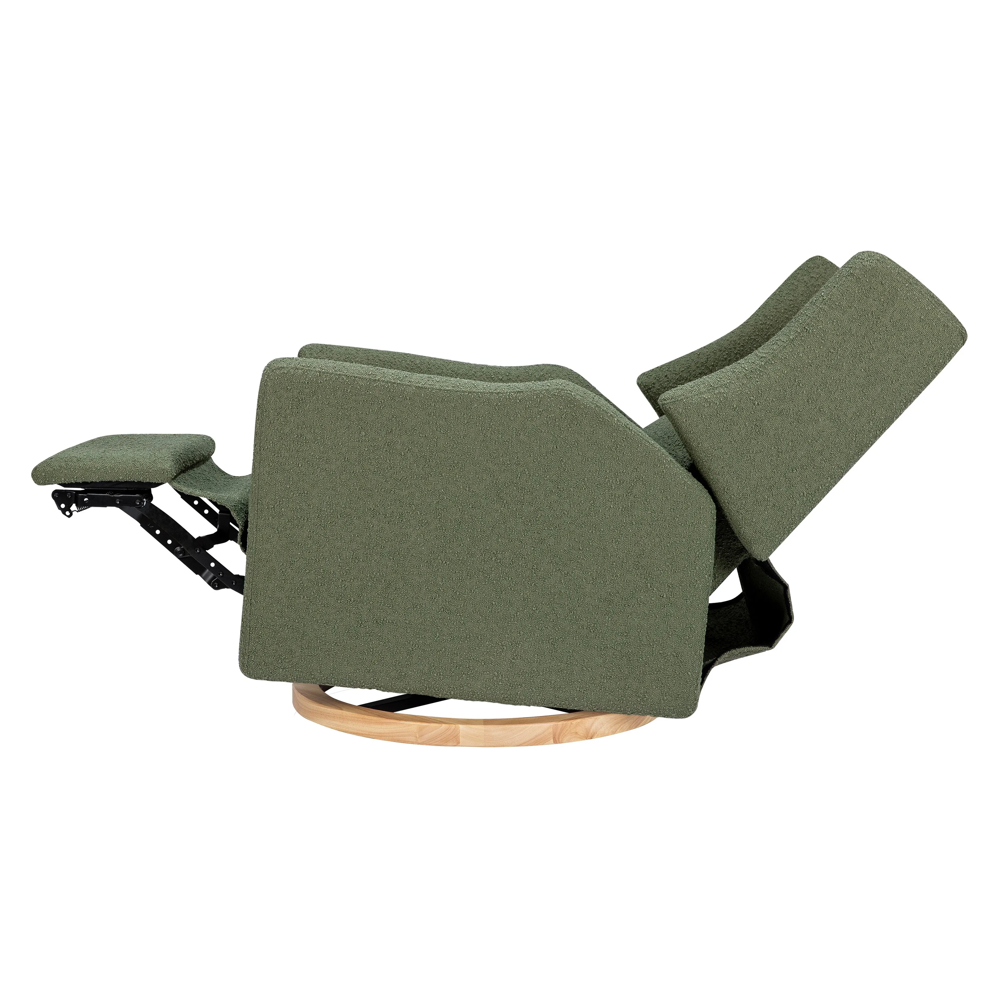Babyletto Kiwi Electronic Recliner and Swivel Glider in Boucle with USB port