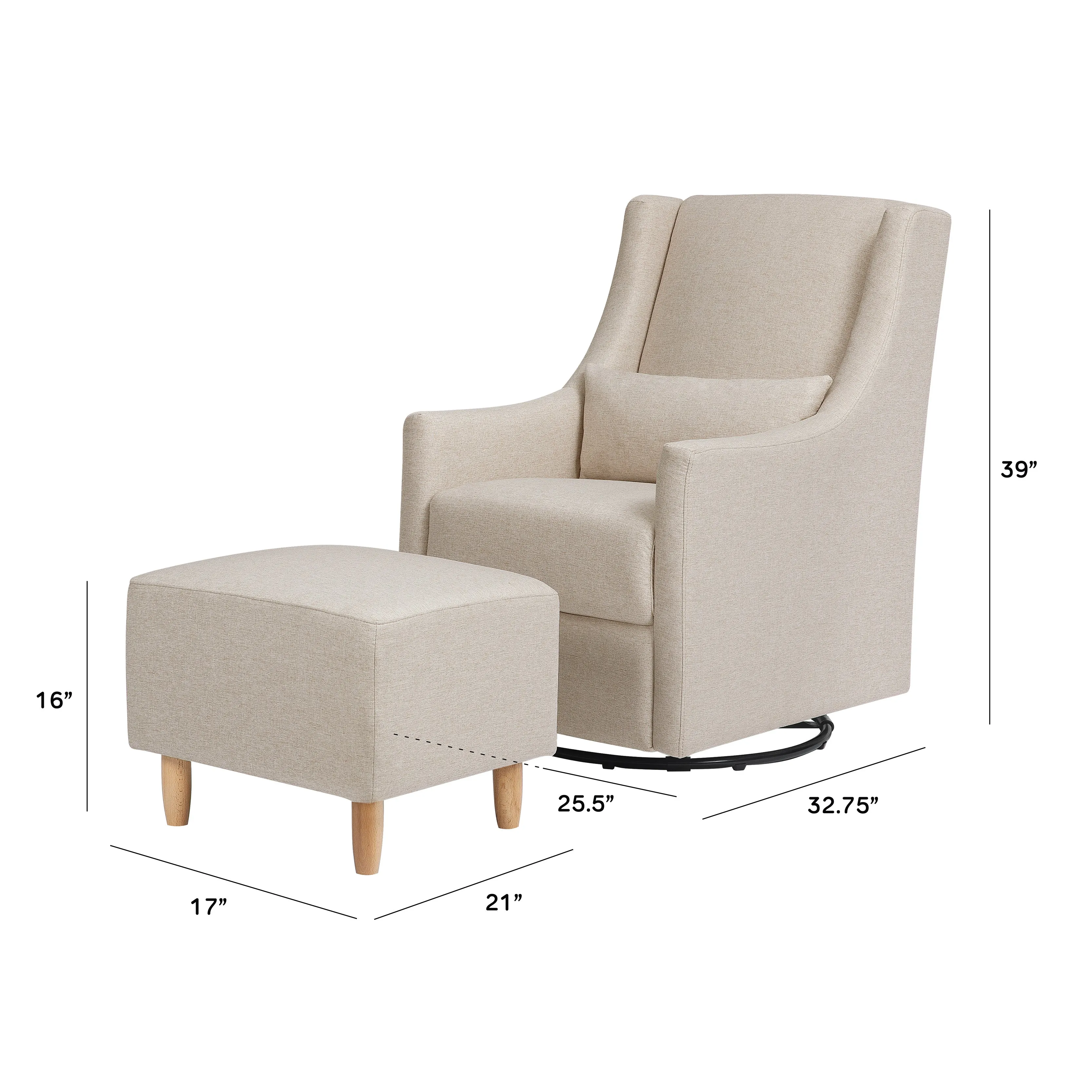 Babyletto Toco Glider & Ottoman
