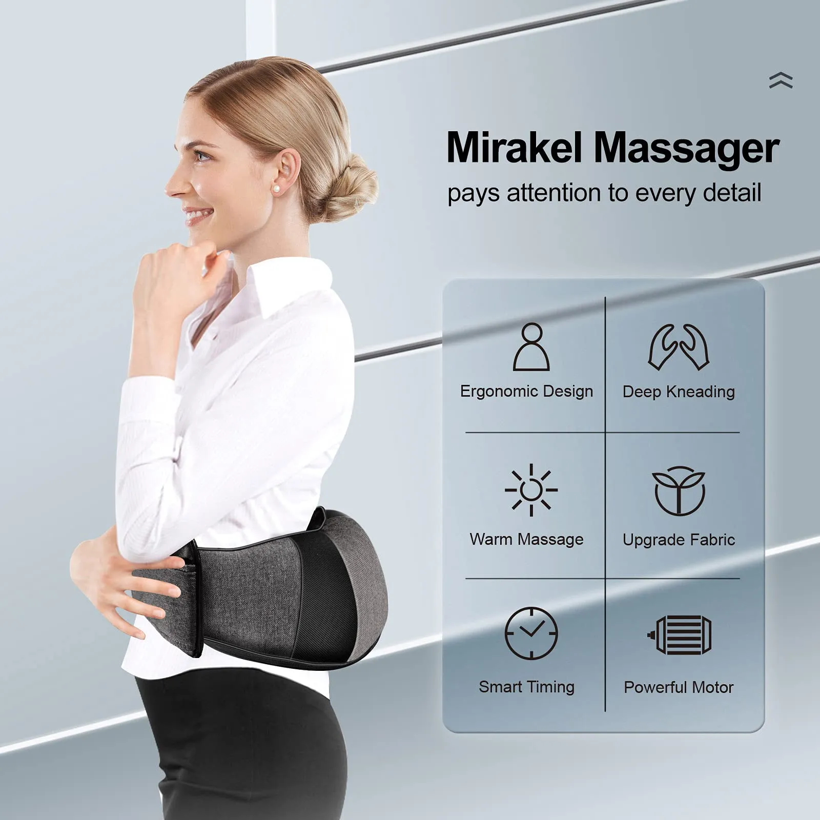 Back Massager Neck Massager with Heat, Neck and Back Massager, Shiatsu Shoulder Massager Gifts for Neck, Back, Muscle Pain Relief, Presents Idea for Christmas, Fathers Day, Mothers Day