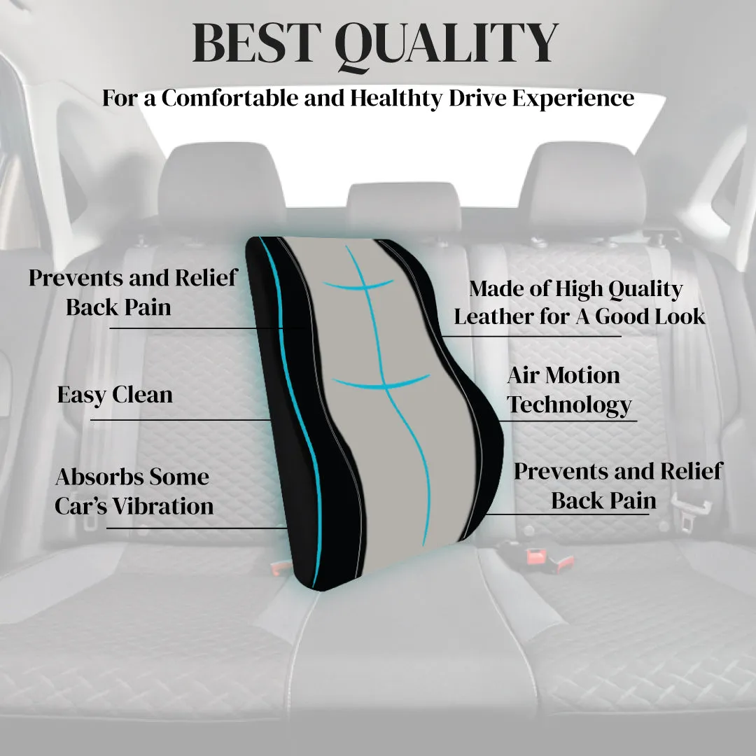 Backrest for Car Seat Back Rest Cushion for Chair Sitting Driving Support Work from Home with Memory Foam for Lumbar Pain Relief JSB BS22