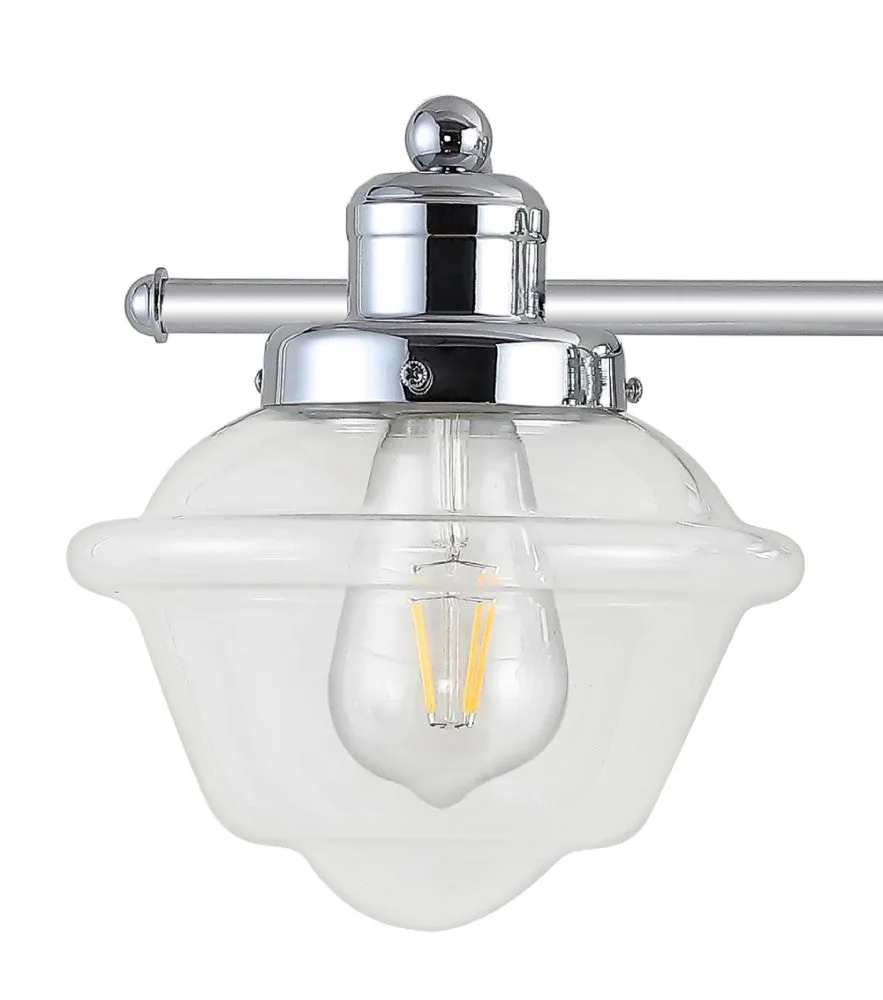 Beck Iron/Glass schoolhouse LED Vanity Light