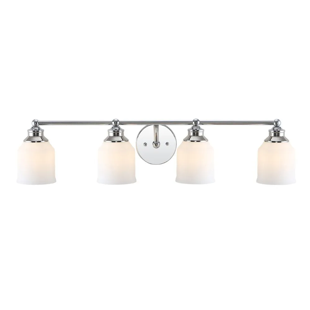 Berkley Iron/Frosted Glass Farmhouse Cottage LED Vanity Light
