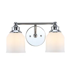 Berkley Iron/Frosted Glass Farmhouse Cottage LED Vanity Light