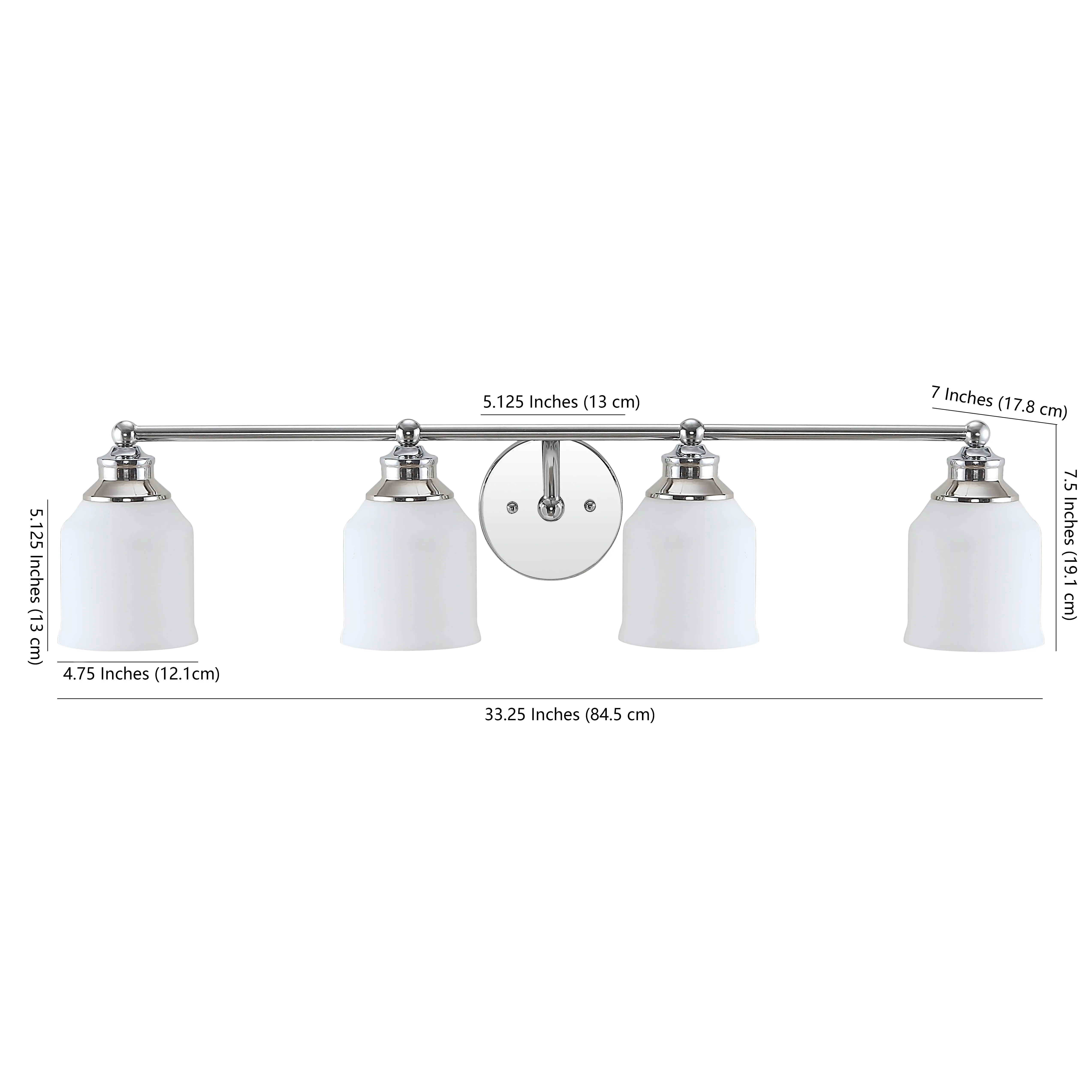 Berkley Iron/Frosted Glass Farmhouse Cottage LED Vanity Light