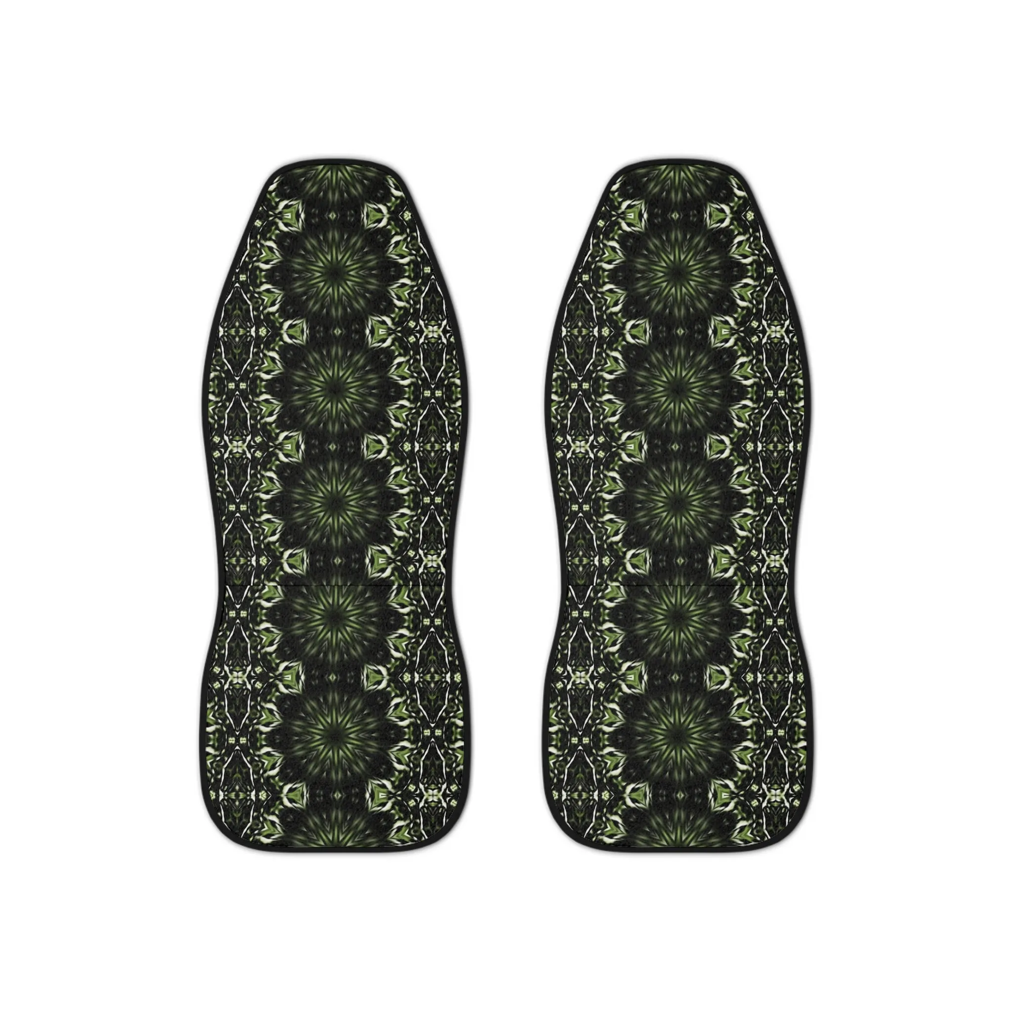 Black and White Mandala Car Seat Cover