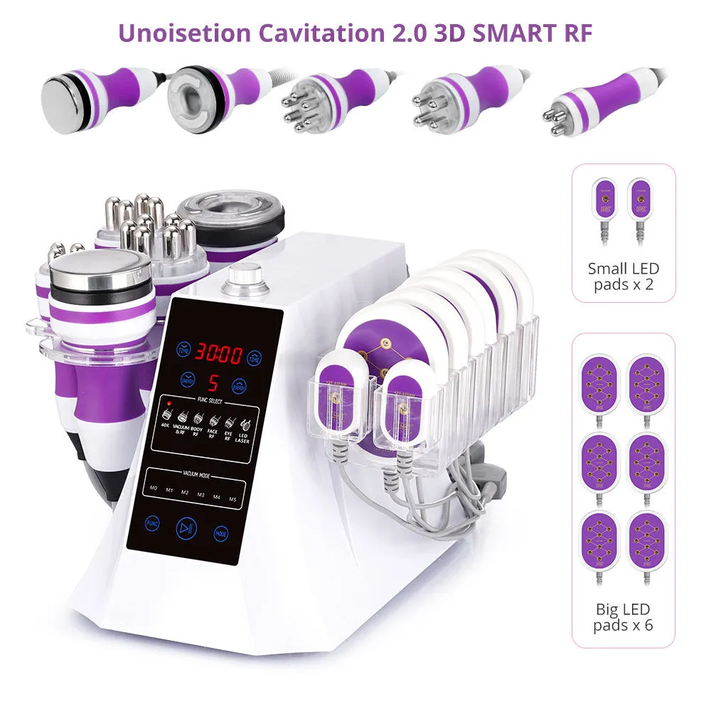 Black Friday 6 In 1 Cavitation 2.0 40K Machine With Red Light Therapy Belt